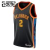Maillot Enfant Oklahoma City Thunder Shai Gilgeous-Alexander 2024-25 Nike City Edition Noir Swingman